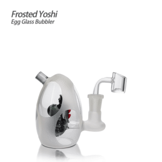 Waxmaid 3.94'' Frosted Yoshi Egg Glass Bubbler