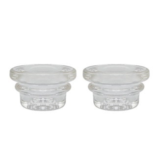 18mm Glass Bowl Replacement for Waxmaid Handpipes and Silicone Bowls (2 Pack)